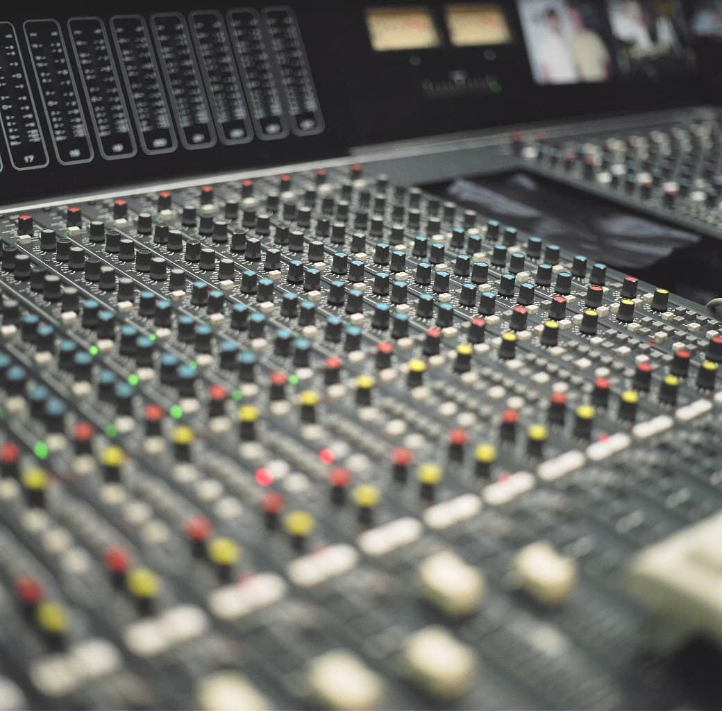The console at Rikki's studio